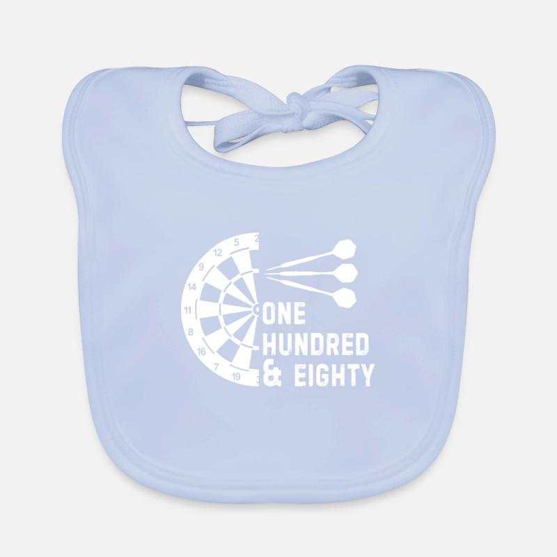 One hundred and eighty throwing skewer darts darts player Organic Baby Bibs