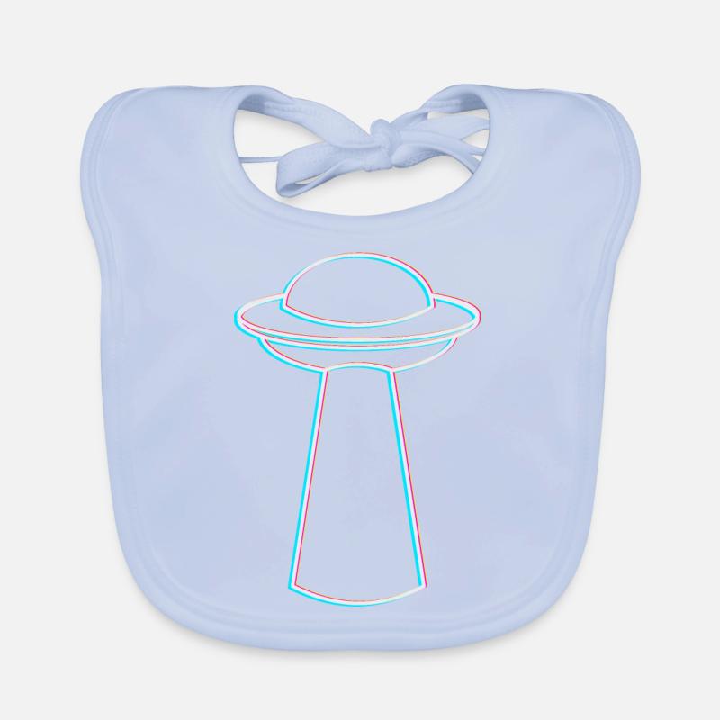 UFO Glitch – Rave & Techno Vibes Baby Bio-Lätzchen