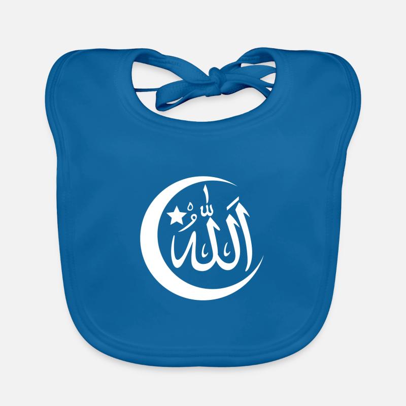 Allah avec le croissant Bavoir bio Bébé