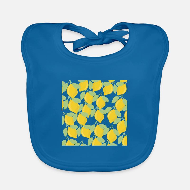 lemons - Baby Bio-Lätzchen - Pfauenblau