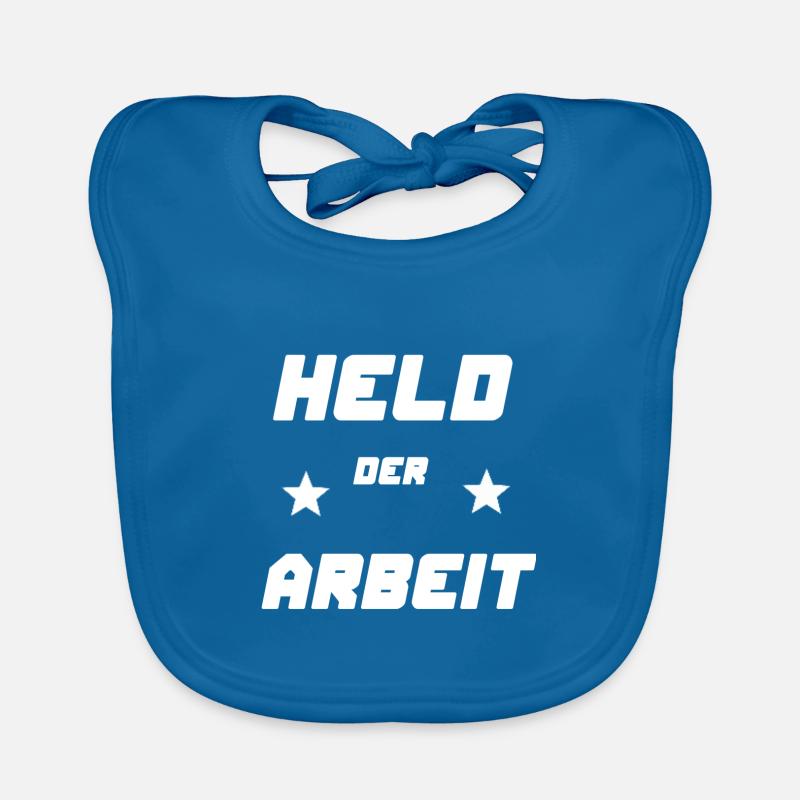 Held der Arbeit ,lustige Geschenkidee ,Geschenk Baby Bio-Lätzchen