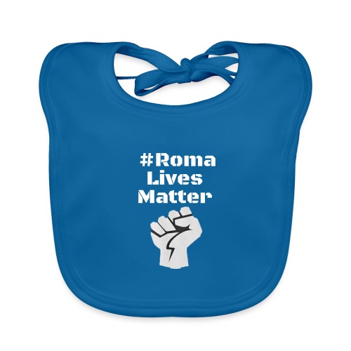 Fist Roma Lives Matter - Baby Bio-Lätzchen