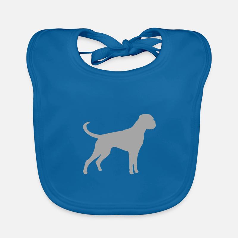 Boxer gray Organic Baby Bibs