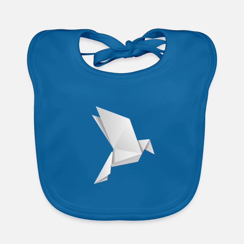 Origami Vogel Friedenstaube Baby Bio-Lätzchen