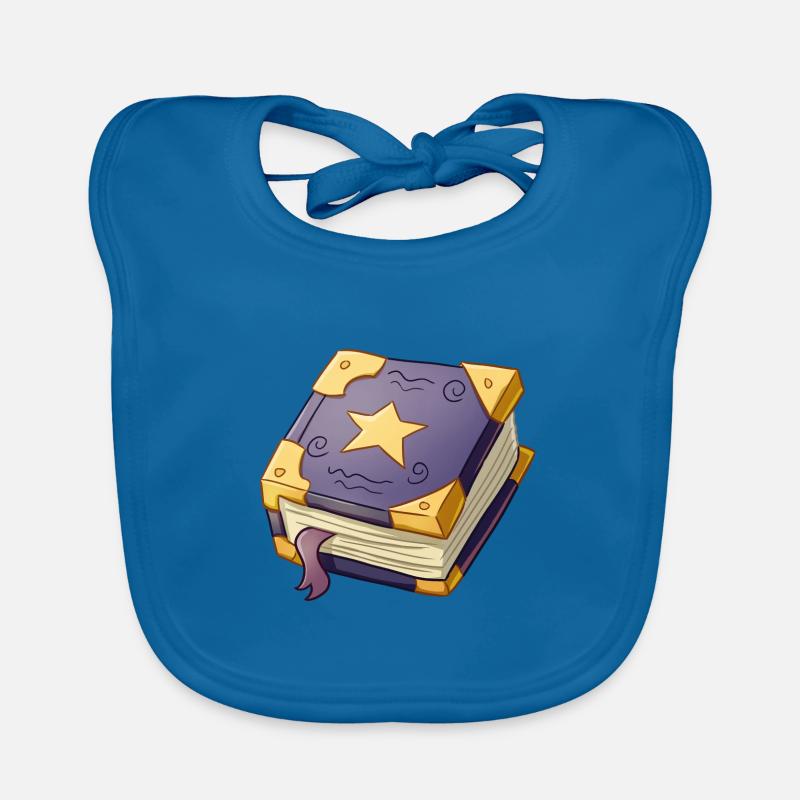 Wizards Magic Spellbook Organic Baby Bibs
