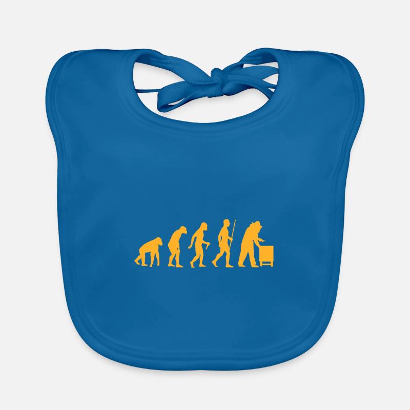 Menschliche evolution Geschenk Biene Imker Honig Baby Bio-Lätzchen