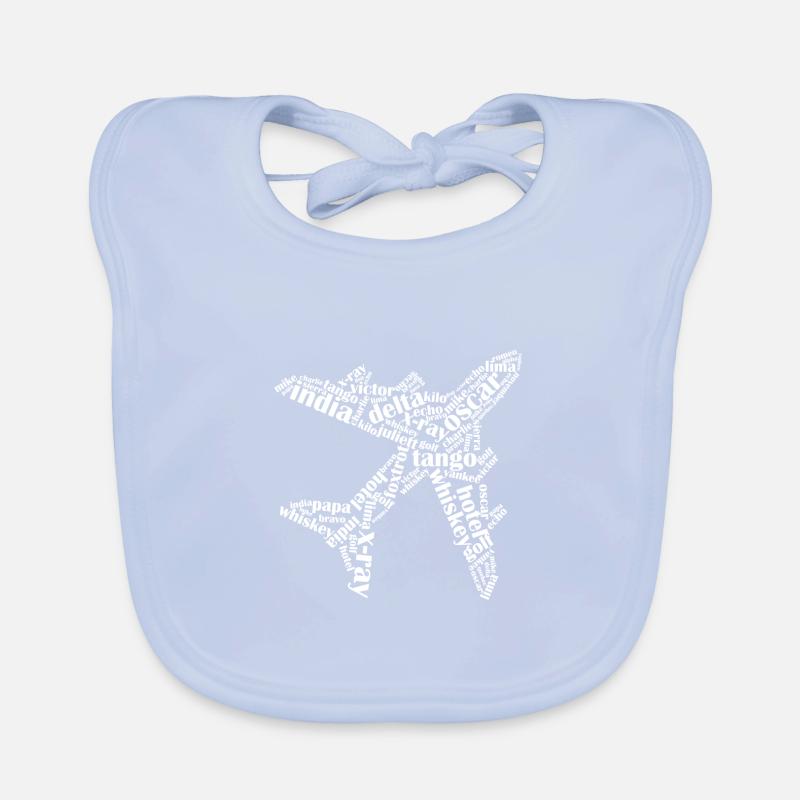 India Flug Flugzeug Luftfahrt Geschenk Pilot Baby Bio-Lätzchen