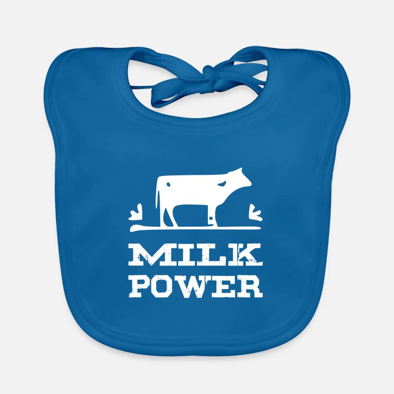 Milk Power white Organic Baby Bibs