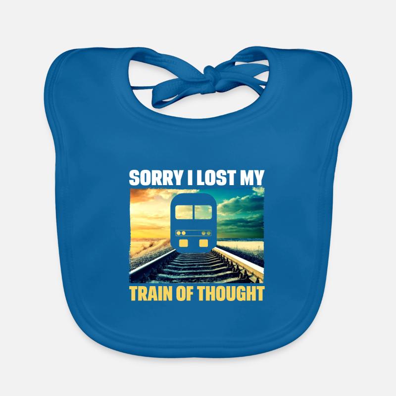 Train driver locomotive track Funny gift idea Organic Baby Bibs