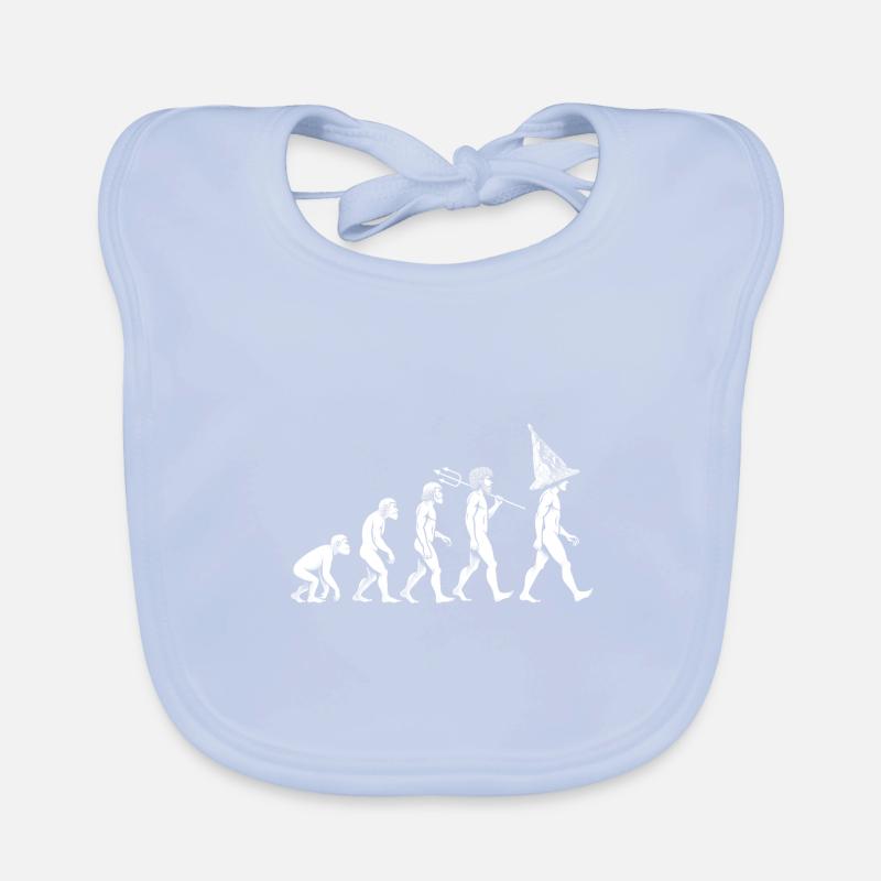 Steampunk Evolution mit Aluhut Baby Bio-Lätzchen