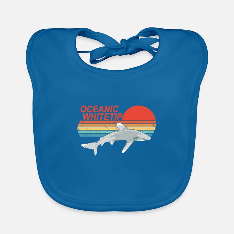 Longimanus Requin à pointes blanches Bavoir bio Bébé