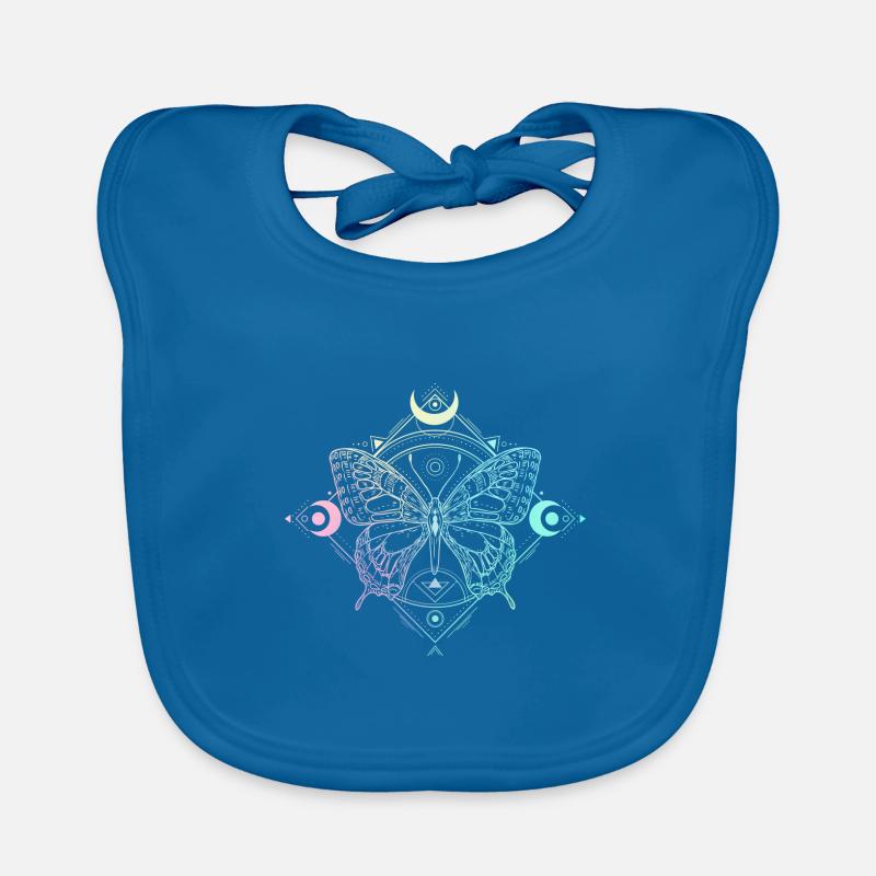 Pastel Goth Lune Goth papillon lune gothique Bavoir bio Bébé