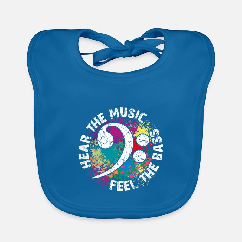 Sentez les basses. Clef de fa Bavoir bio Bébé