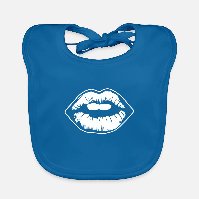 Lèvres, bouche, baisers lèvres Bavoir bio Bébé