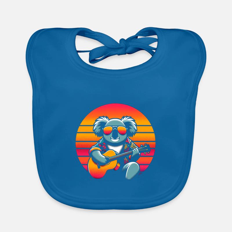 Koala Guitar Organic Baby Bibs