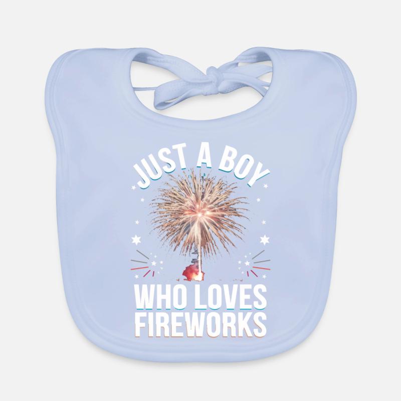 Pyrotechnics Fireworks Pyrotechnics Organic Baby Bibs