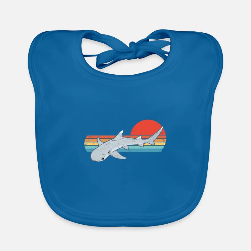 Whitetip Reef Shark Organic Baby Bibs