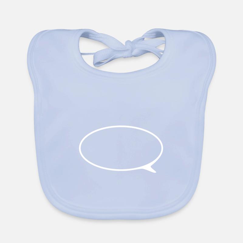 speech bubble Organic Baby Bibs