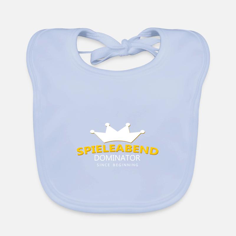 Spieleabend Spruch Baby Bio-Lätzchen