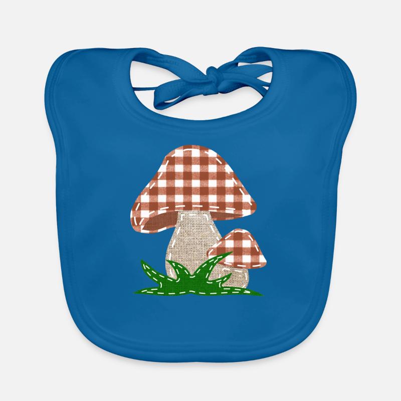 Couser des champignons Bavoir bio Bébé