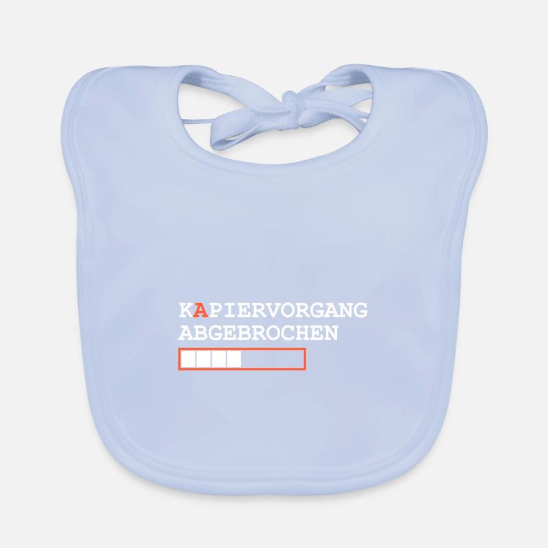 Kapiervorgang abgebrochen Baby Bio-Lätzchen