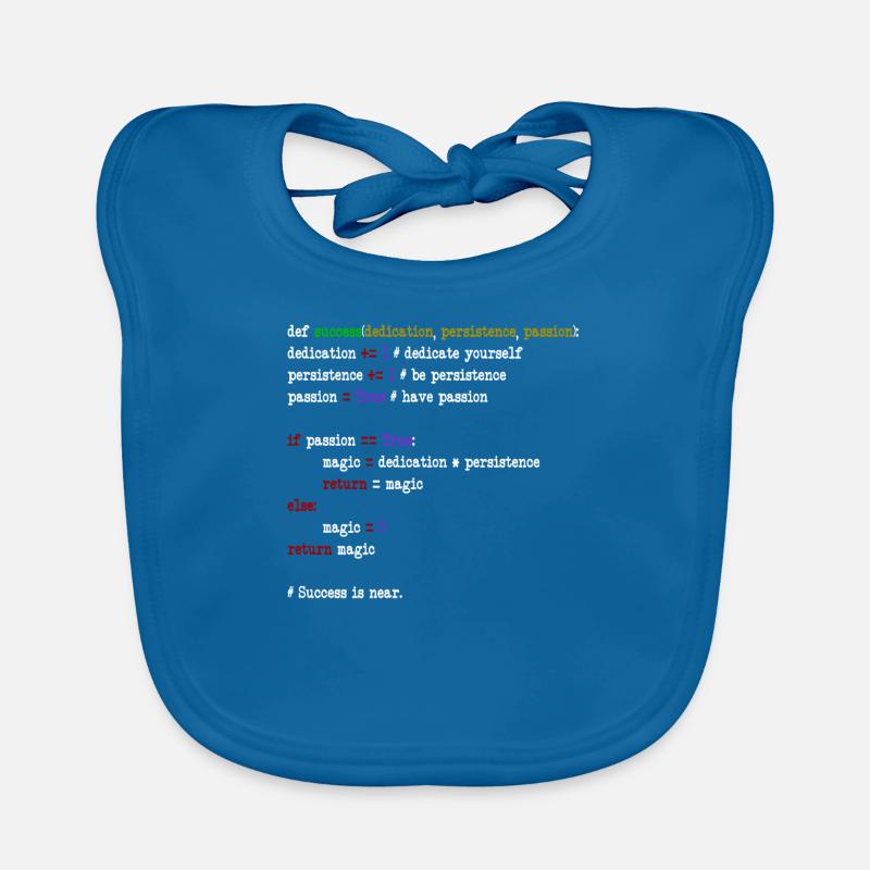 java code - Baby Bio-Lätzchen - Pfauenblau