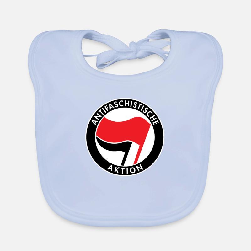 Action antifasciste, Logo Antifa, Drapeaux Bavoir bio Bébé