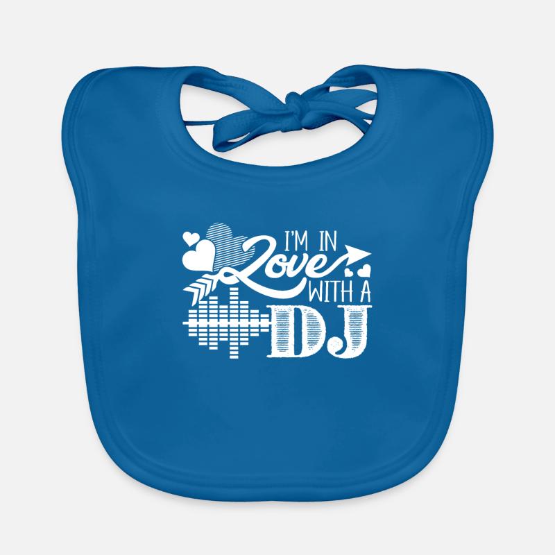 DJ Ich bin verliebt in einen DJ Baby Bio-Lätzchen