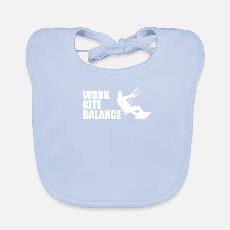 Kitesurfing Kitesurfer Kite Work Balance Kiting Organic Baby Bibs