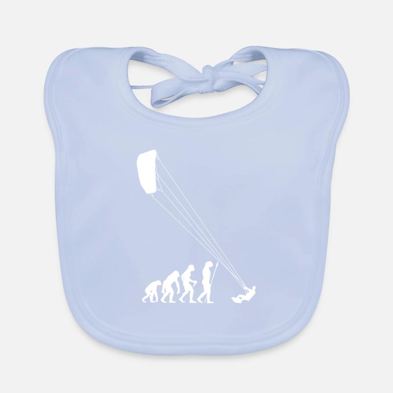 Evolution Kitesurf Surfer Kitesurf cadeau Bavoir bio Bébé