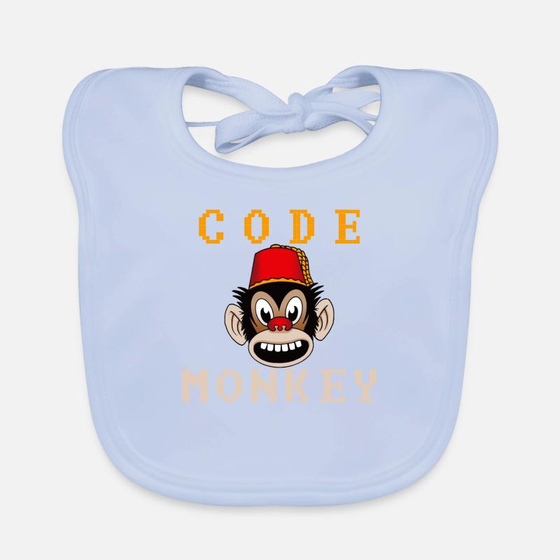 Code monkey Organic Baby Bibs