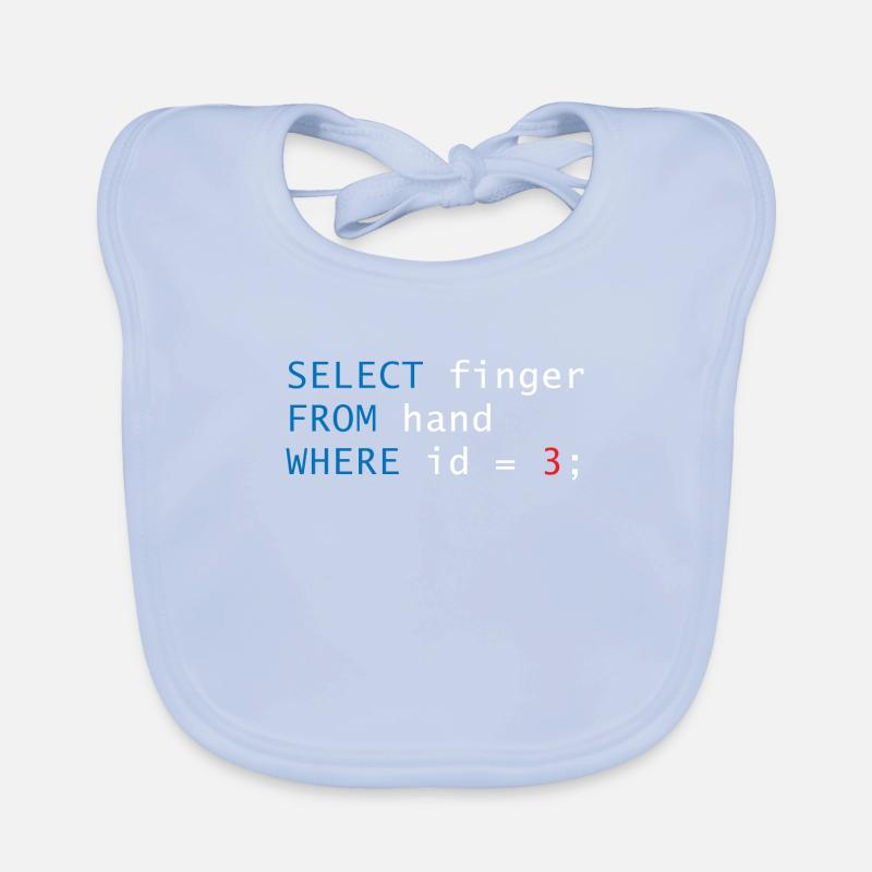 Doigt de code Bavoir bio Bébé