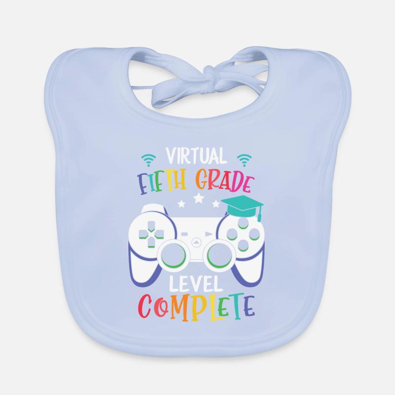 Virtual fifth grade level complete bye 5th class Organic Baby Bibs