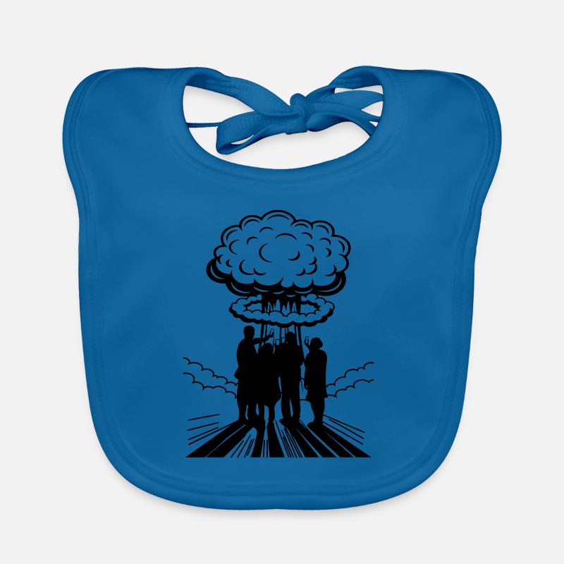 Color changeable | Atomic Bomb Selfie Nuclear Explosion Organic Baby Bibs