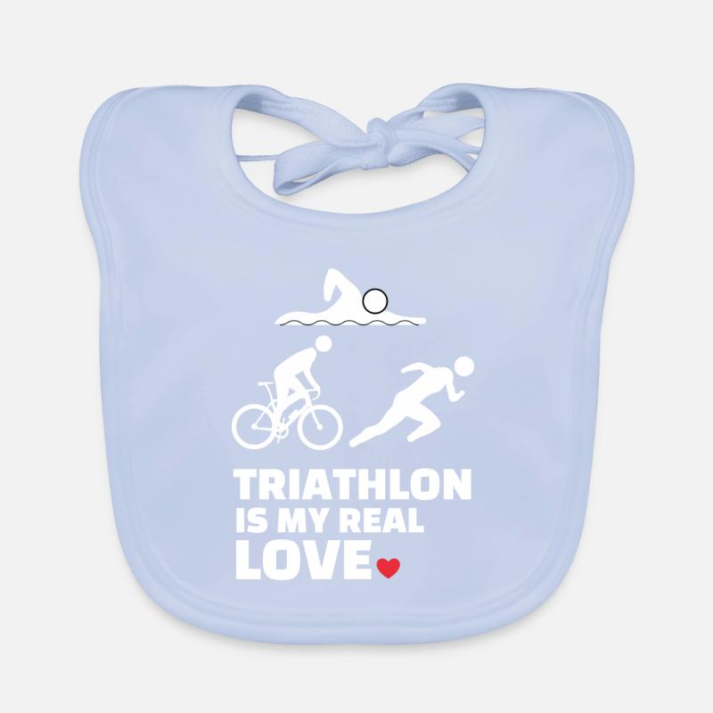 Ich Liebe Triathlon Baby Bio-Lätzchen