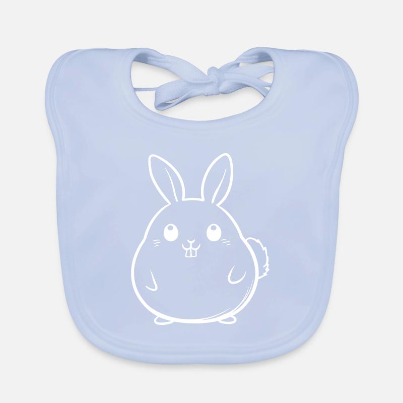 Lapin Drôle Mignon Bavoir bio Bébé