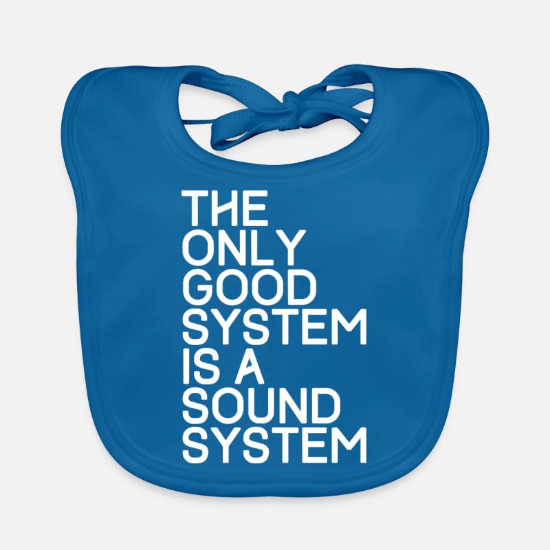 The only good system is a sound system - TECHNO Baby Bio-Lätzchen