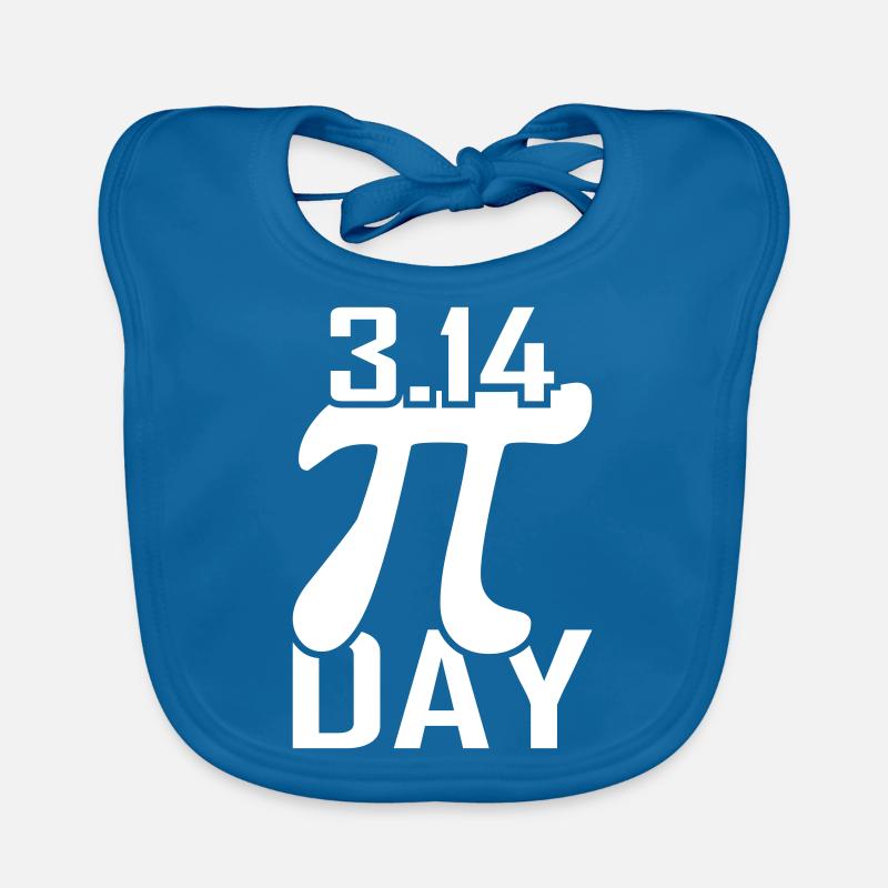 Pi Mathe Pi Tag - Baby Bio-Lätzchen - Pfauenblau