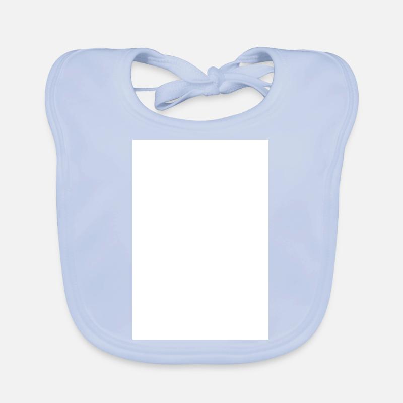 White rectangle on black t-shirt Organic Baby Bibs