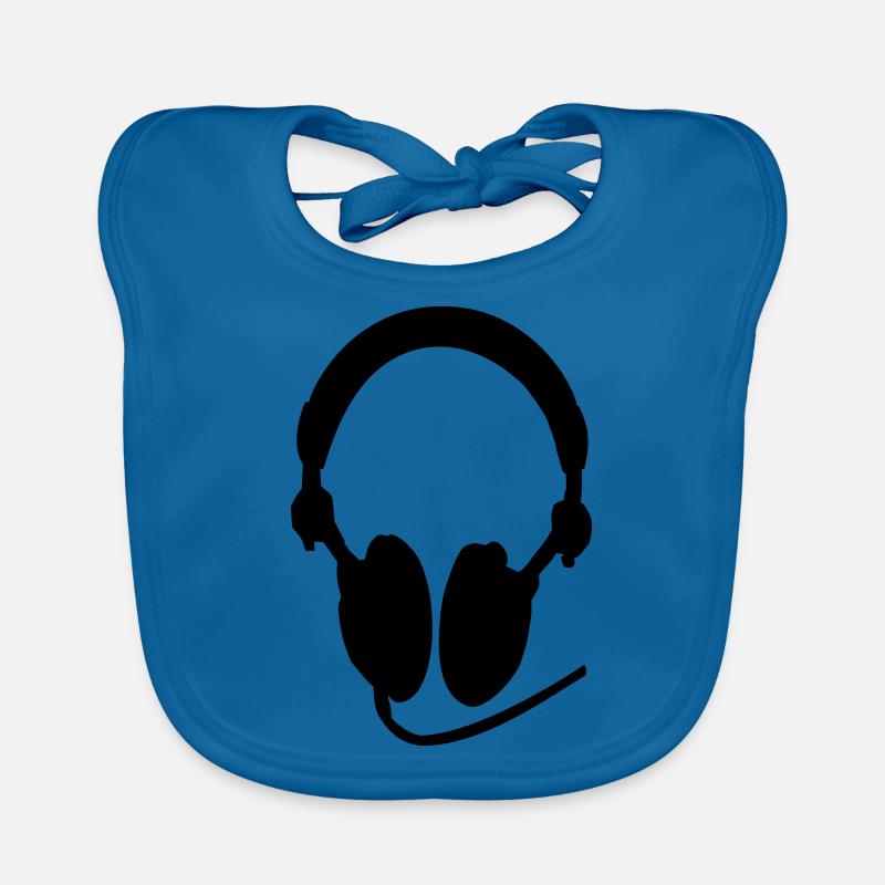 Casque Ecouteurs Casque Casque Idée cadeau Bavoir bio Bébé