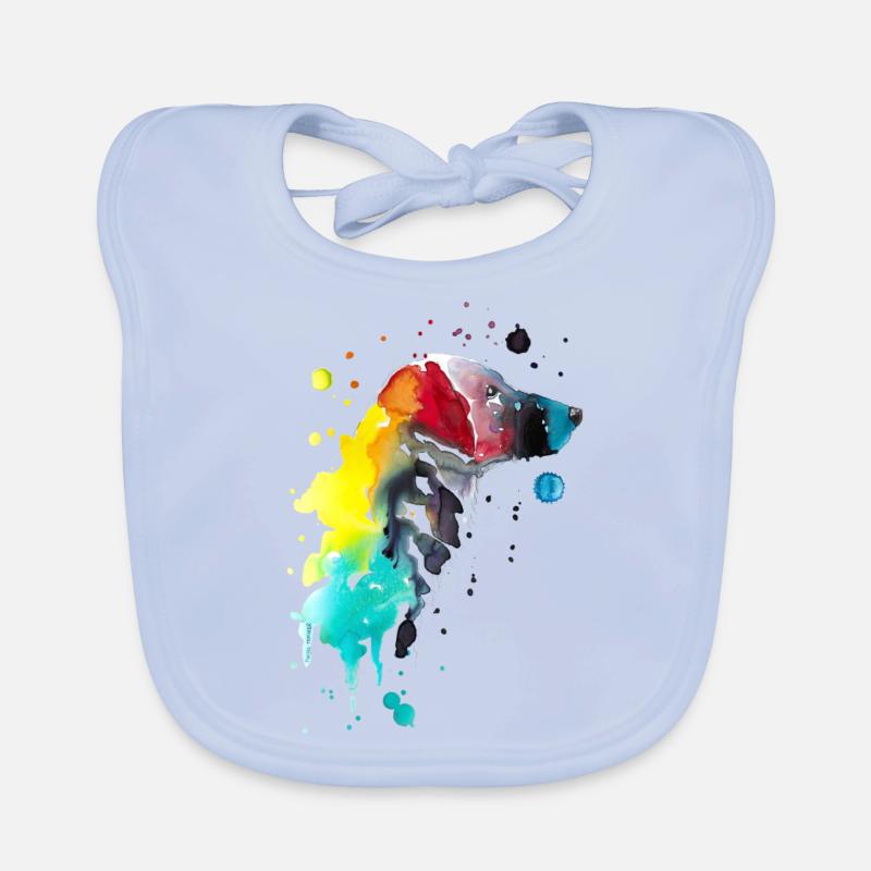 Flat Coated Retriever Organic Baby Bibs