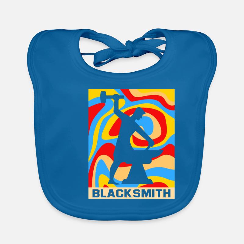 Anvil blacksmithing Organic Baby Bibs