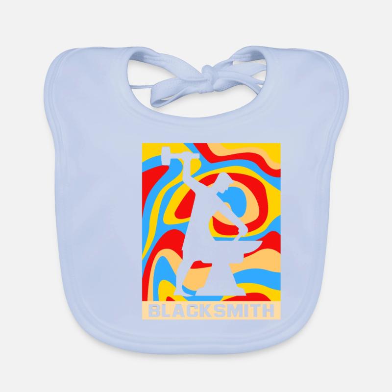 Anvil blacksmithing Organic Baby Bibs