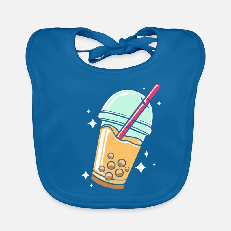 Bubble Tee Boba Tea Organic Baby Bibs
