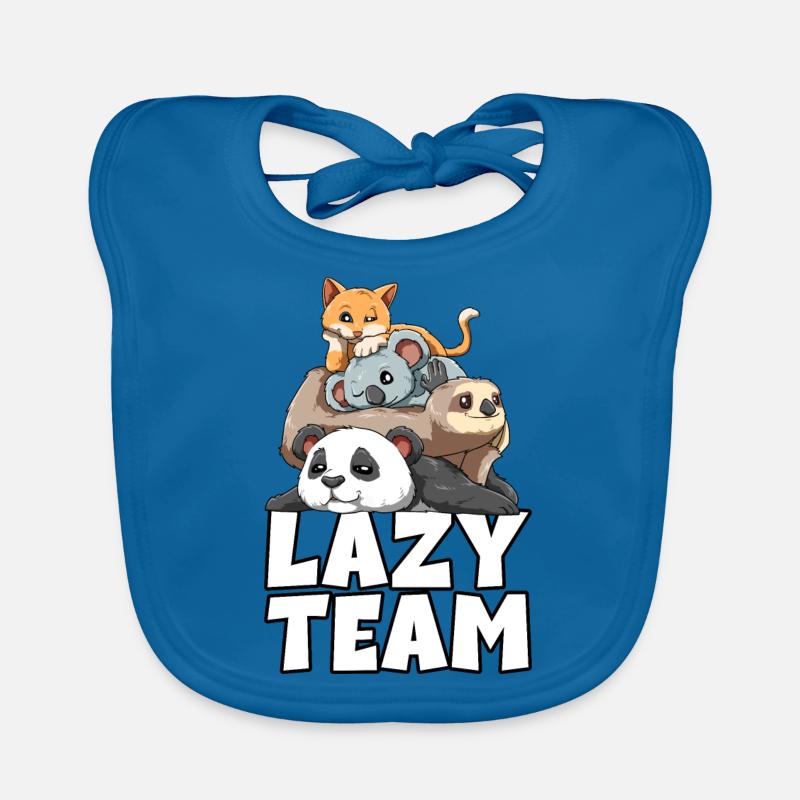 Sloth panda sloth koala cat Organic Baby Bibs