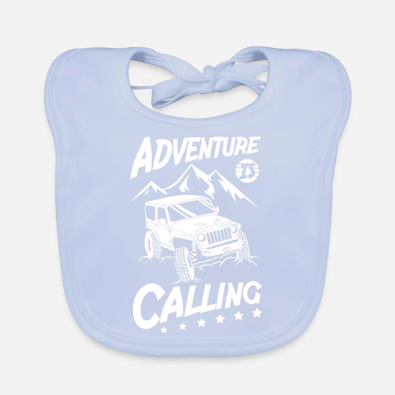 L’aventure appelle les Jeeps Bavoir bio Bébé