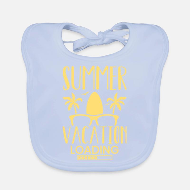 Summer Vacation Loading Organic Baby Bibs