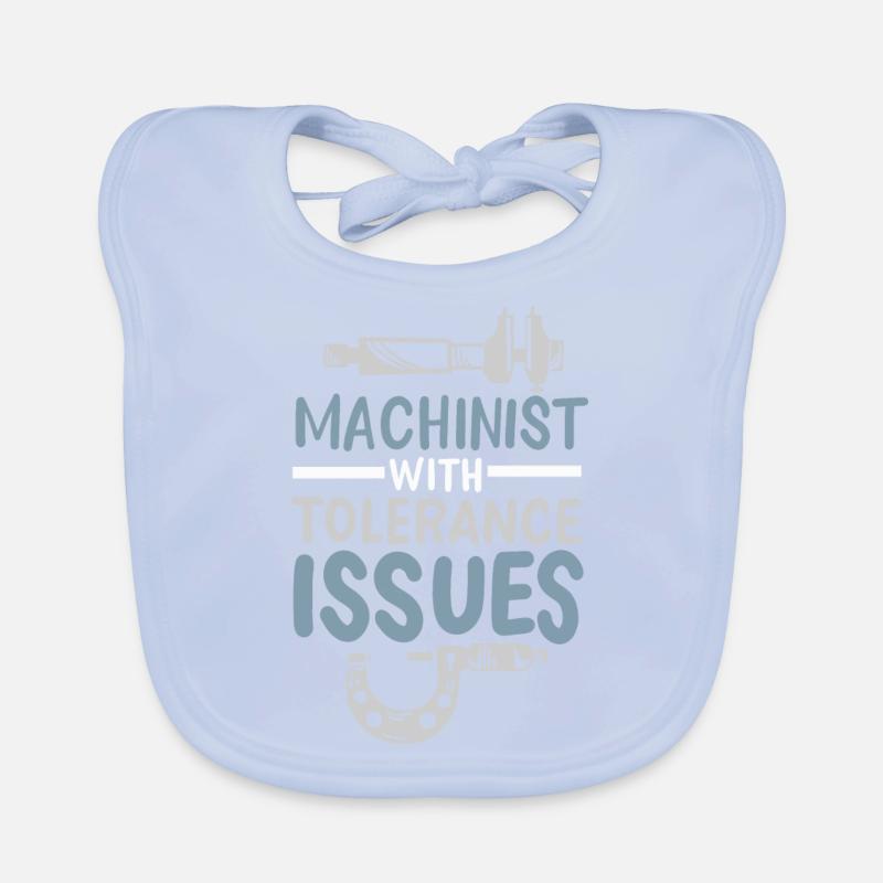 Machinist Mechanical Engineer Gift Organic Baby Bibs