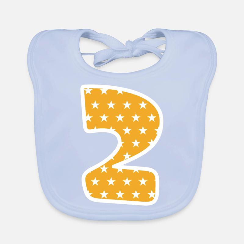 Number 2 Organic Baby Bibs