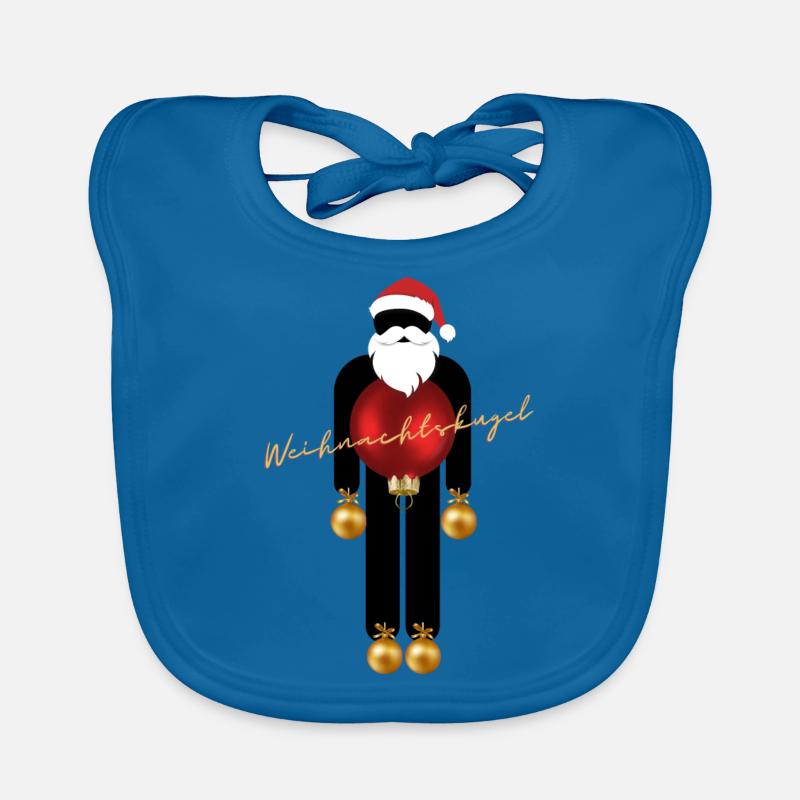 Weihnachtskugel Baby Bio-Lätzchen